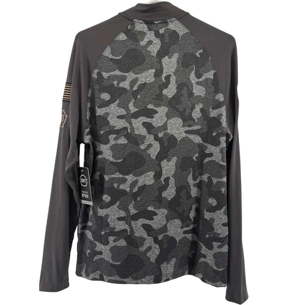Colosseum Georgia Bulldogs OHT Camo 1/4 Zip Pullover Mens Small Grey NWT - Picture 4 of 6